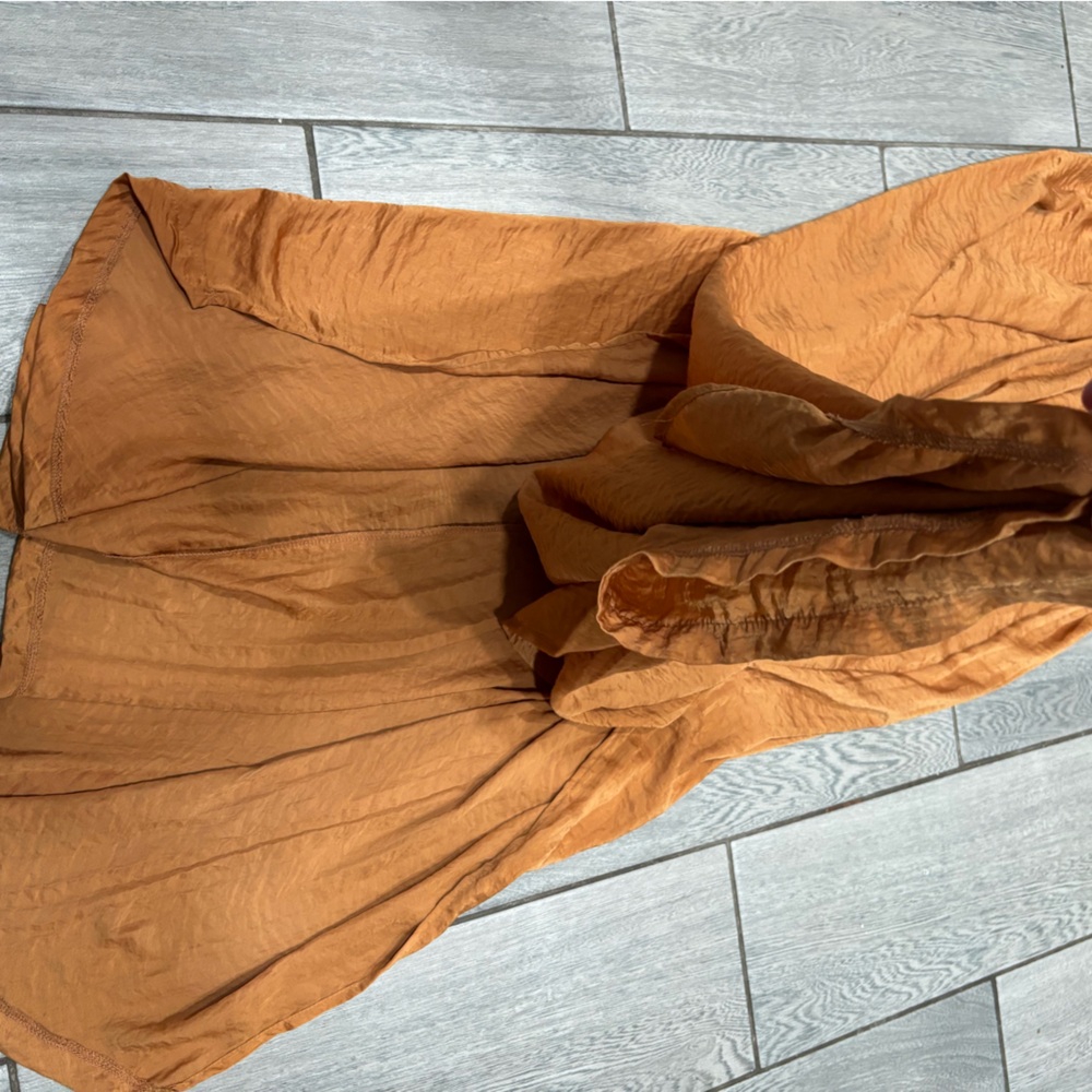Revolve Knot Sisters String Halter Maxi Dress with Slits Size Small Color Bronze - Picture 6 of 7